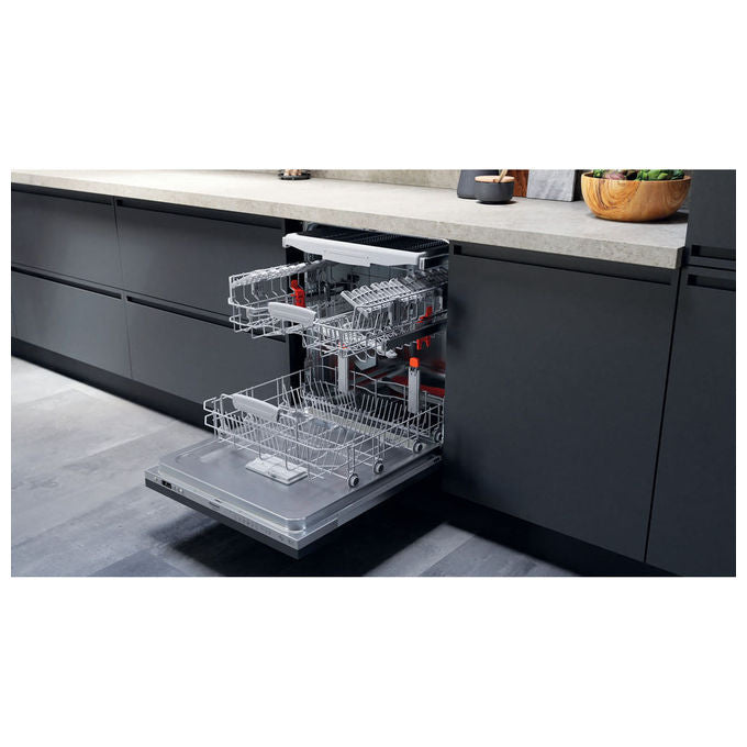 Hotpoint H0I D534A S Lavastoviglie da Incasso 14 coperti Classe D 44 dB Aquastop 9 programmi (82x60x56 cm) colore Argento