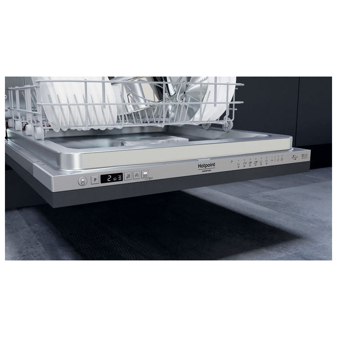 Hotpoint H0I D534A S Lavastoviglie da Incasso 14 coperti Classe D 44 dB Aquastop 9 programmi (82x60x56 cm) colore Argento