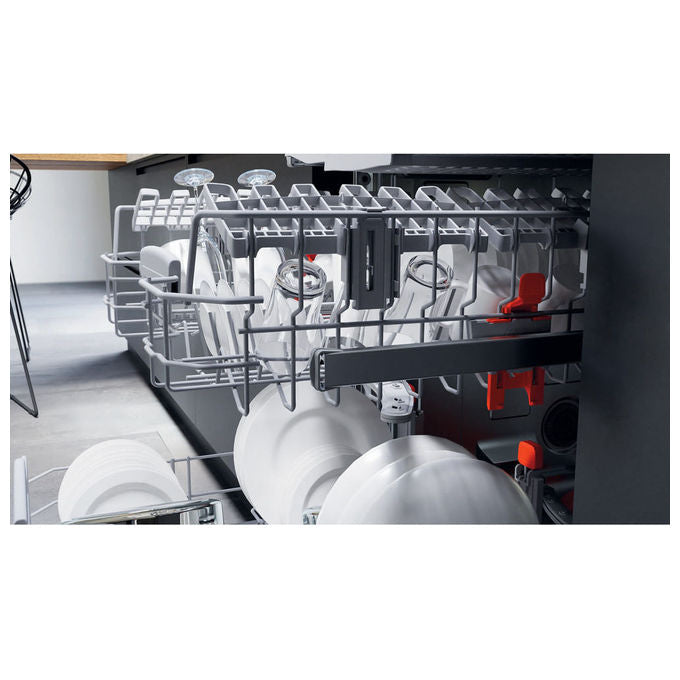 Hotpoint H0I D534A S Lavastoviglie da Incasso 14 coperti Classe D 44 dB Aquastop 9 programmi (82x60x56 cm) colore Argento