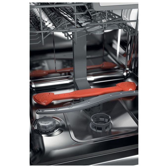Hotpoint H0I D534A S Lavastoviglie da Incasso 14 coperti Classe D 44 dB Aquastop 9 programmi (82x60x56 cm) colore Argento