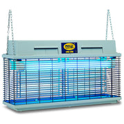 Moel 308E Cri Cri Elettroinsetticida Professionale 2x40W 80W IPX4 copertura 15-18 m colore Argento