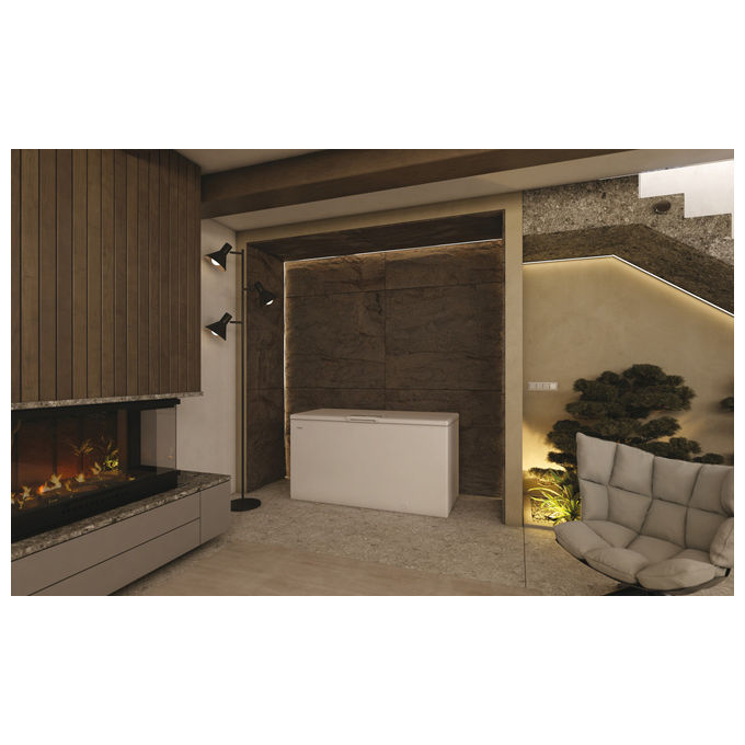 Haier HCE520D Congelatore a Pozzo 508 L 89 cm Classe E 39 dB Libera Installazione colore Bianco