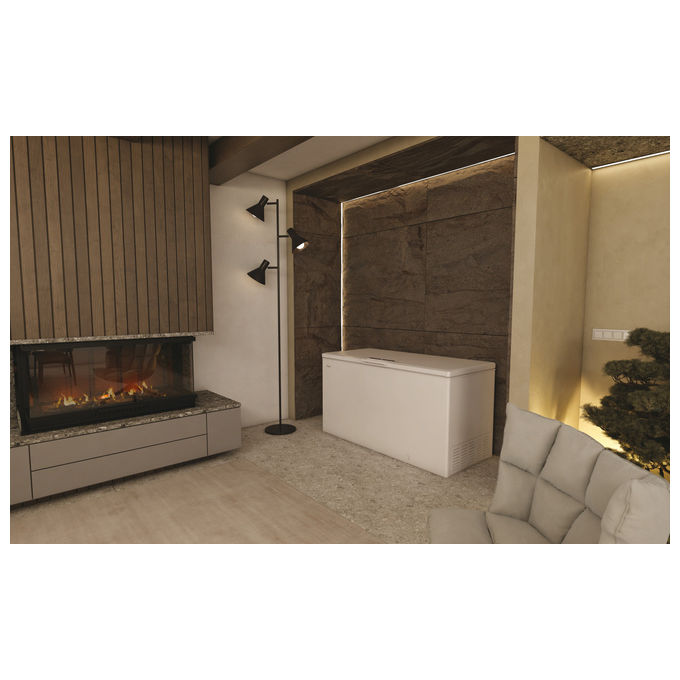 Haier HCE520D Congelatore a Pozzo 508 L 89 cm Classe E 39 dB Libera Installazione colore Bianco
