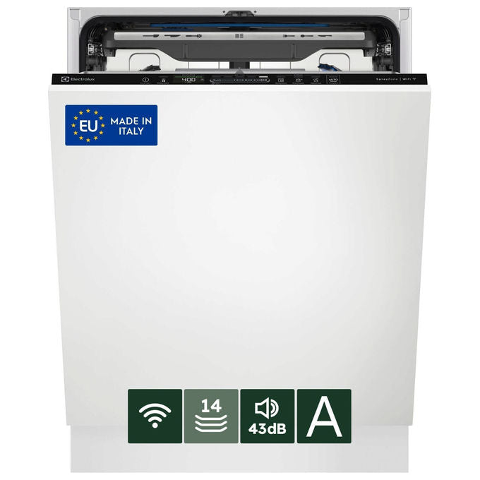 Electrolux EEZ68600W Serie 800 Lavastoviglie Incasso Totale 14 coperti Classe A 43 dB AirDry SprayZone Wi-Fi (82x60x56 cm) colore Nero