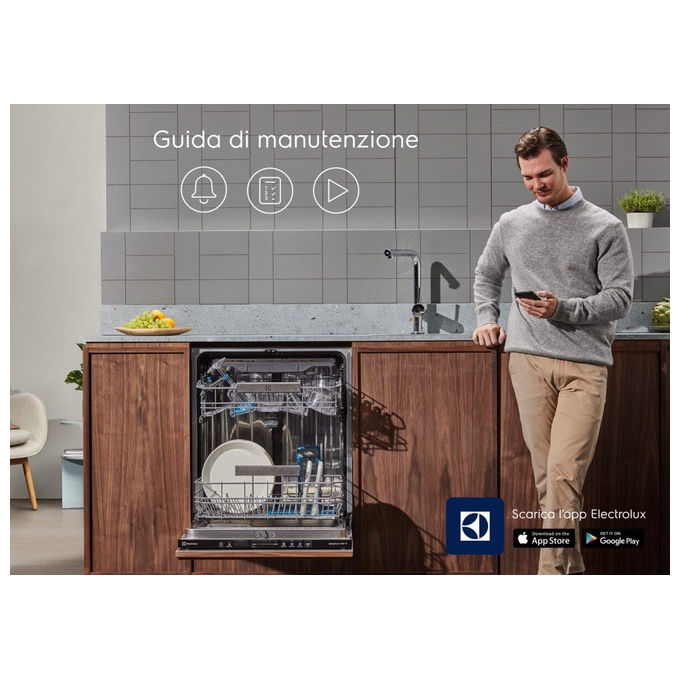 Electrolux EEZ68600W Serie 800 Lavastoviglie Incasso Totale 14 coperti Classe A 43 dB AirDry SprayZone Wi-Fi (82x60x56 cm) colore Nero