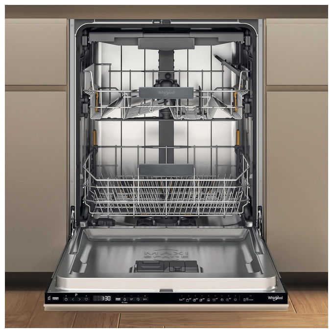 Whirlpool WH7IA15AM6L0 MaxiSpace Lavastoviglie da Incasso 15 coperti Classe A 38 dB Aquastop NaturalDry (82x60x56 cm) colore Nero