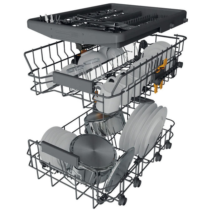 Whirlpool WH6IC11BS7LA0 Lavastoviglie Da Incasso 11 coperti Classe C 41 dB Aquastop Pannellabile (82x45x55 cm)