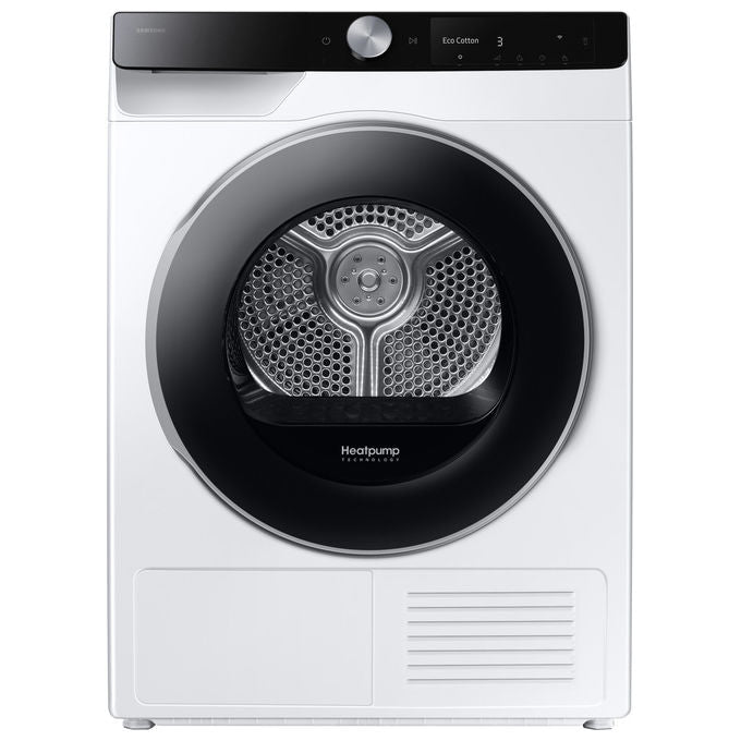 Samsung DV90DG6845LKU3 Serie 6 Asciugatrice Pompa di Calore 9 Kg Classe A AI Control Wi-Fi OptimalDry (85x60x60 cm) colore Bianco