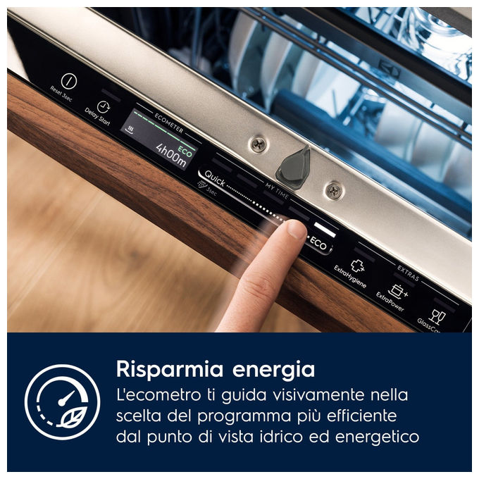 Electrolux EES68525L Serie 600 SatelliteClean Lavastoviglie Incasso Scomparsa Totale 14 coperti Classe B 42 dB AirDry (82x60x56 cm) colore Nero