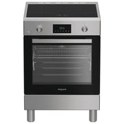 Hotpoint H6I8LMSAX Cucina a Libera Installazione Piano Induzione 4 Zone Forno Elettrico Ventilato 72 L 9 Funzioni Classe A (85x60x60 cm) colore Acciaio Inox