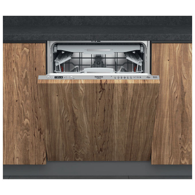 Hotpoint HA6IA14BN7A0 Lavastoviglie da incasso 14 coperti Classe A 41 dB Aquastop Motore Inverter (82x59.8x55.5 cm) colore Acciaio Inox