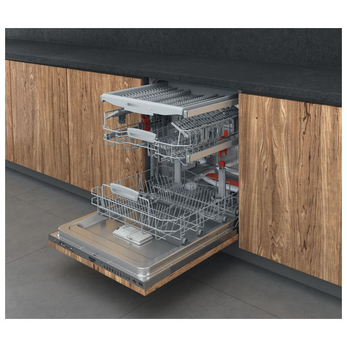 Hotpoint HA6IA14BN7A0 Lavastoviglie da incasso 14 coperti Classe A 41 dB Aquastop Motore Inverter (82x59.8x55.5 cm) colore Acciaio Inox