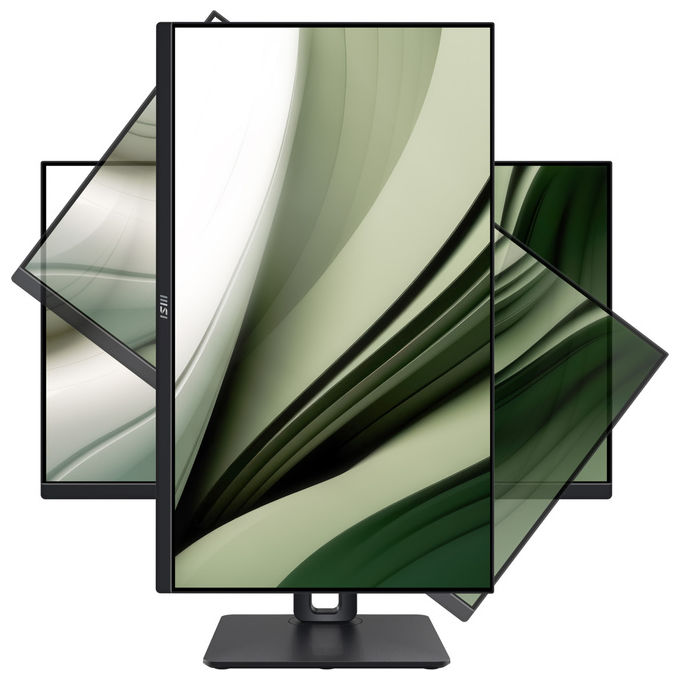 MSI PRO MP245PG Monitor PC 23,8'' IPS Full HD 1920x1080 100Hz 1ms Pivot Regolazione Altezza HDMI DisplayPort colore Nero