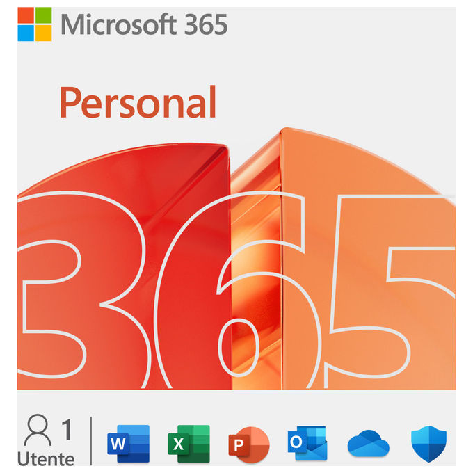 Microsoft EP2-32448 365 Personal Suite Office Abbonamento 1 Anno 1 TB OneDrive Word Excel PowerPoint Italiano