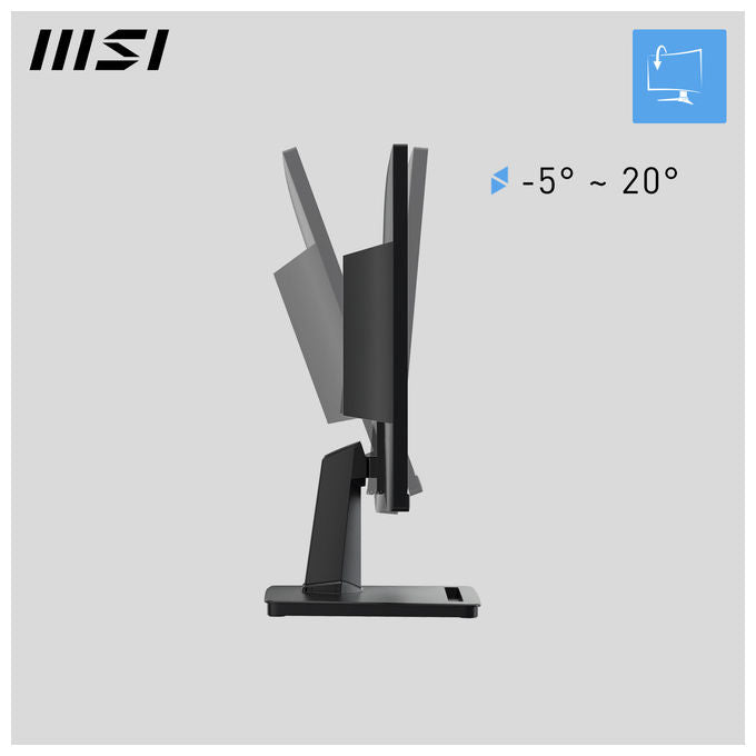 MSI PRO MP225V Monitor PC 21.4'' Full HD VA 100Hz 4ms HDMI VGA VESA colore Nero