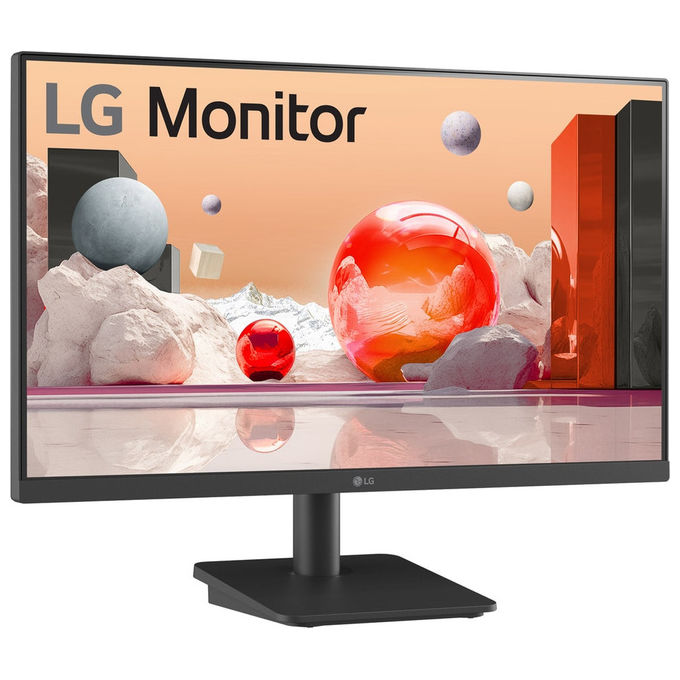 LG 24BA400-B Monitor PC 23.8'' IPS Full HD 1920x1080 100Hz 5ms 2x HDMI Altoparlanti Flicker Free colore Nero