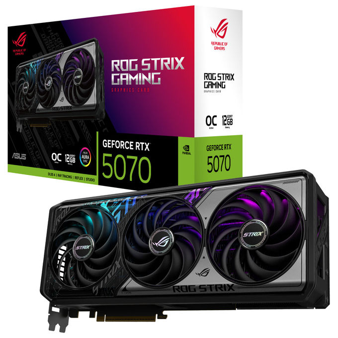 Asus ROG-STRIX-RTX5070-O12G-GAMING ROG Strix Scheda Grafica GeForce RTX 5070 OC 12 GB GDDR7 192bit PCIe 5.0 DLSS 4 colore Multicolore