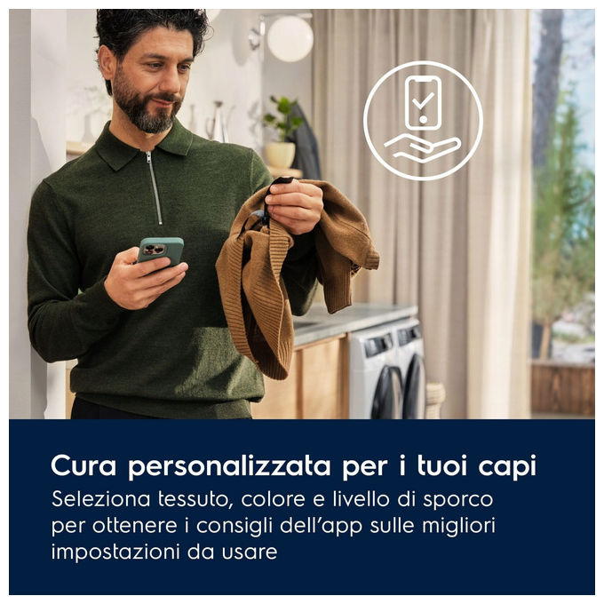 Electrolux EW9H4Y9A 900 PerfectCare Asciugatrice Pompa di Calore 9 Kg Classe A Wi-Fi 60 dB (85x59,6x63,6 cm) colore Bianco