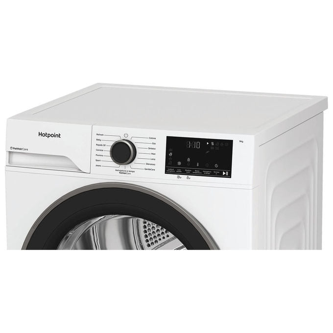 Hotpoint HPT94DBSIT Déclica Asciugatrice Pompa di Calore 9 Kg Classe C EasyIron PetHair 15 Programmi (85x60x67 cm) colore Bianco
