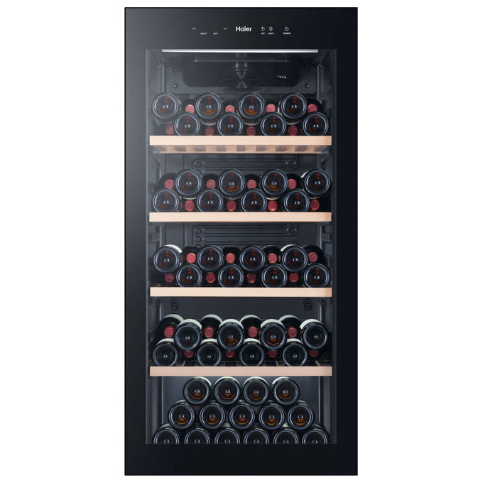 Haier WS120GA Wine Bank 60 Serie 5 Cantinetta Vino con Compressore 117 Bottiglie 220 L Classe G 38 dB Wi-Fi colore Nero