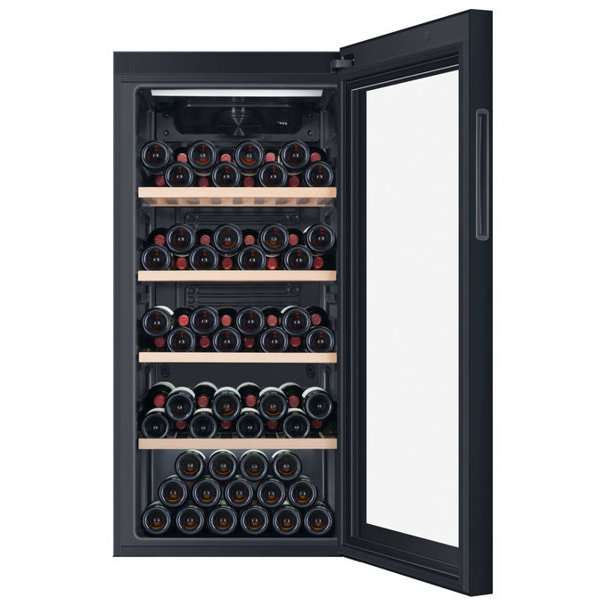 Haier WS120GA Wine Bank 60 Serie 5 Cantinetta Vino con Compressore 117 Bottiglie 220 L Classe G 38 dB Wi-Fi colore Nero