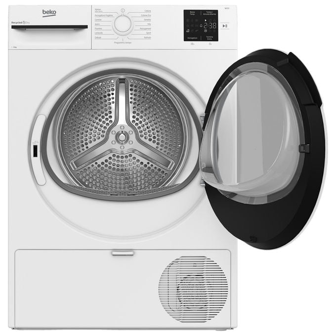 Beko BMT83EW NX Asciugatrice Pompa di Calore 8 Kg Classe D AquaWave EcoGentle 15 Programmi (85x60x55 cm) colore Bianco