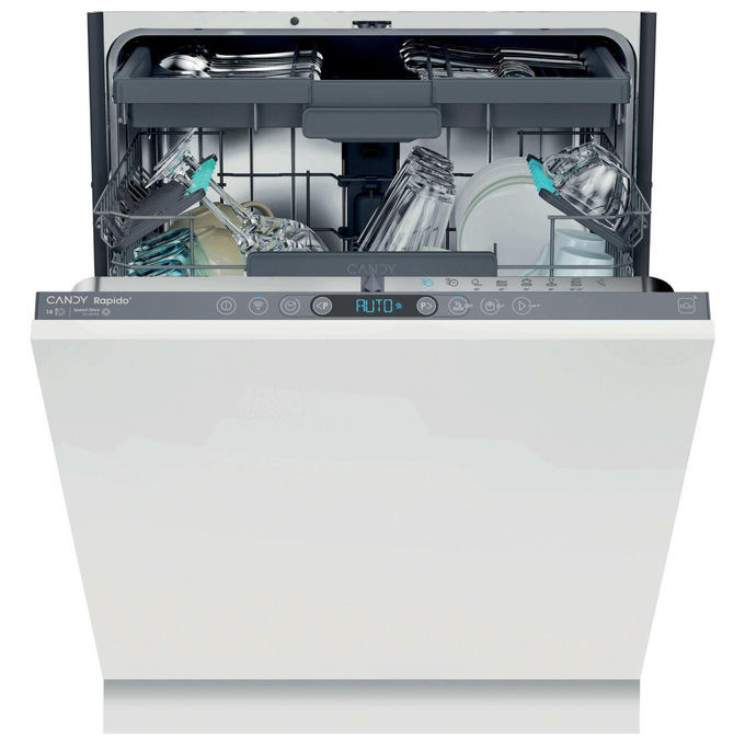 Candy CI 4B4F1A Rapidó Lavastoviglie Incasso 14 coperti Classe B 44 dB Inverter Wi-Fi (82x60x55 cm) colore Antracite