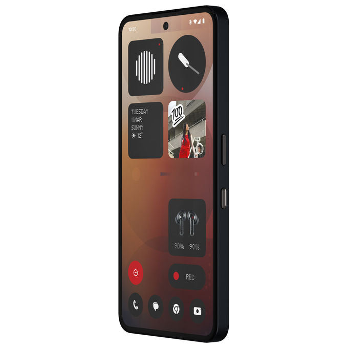 Nothing A059 Phone 3a Smartphone 5G 6.77'' 8GB 128GB Dual SIM Snapdragon 7s Gen 3 Tripla Camera 50MP Batteria 5000mAh colore Nero