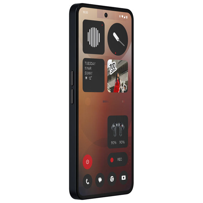 Nothing A059 Phone 3a Smartphone 5G 6.77'' 8GB 128GB Dual SIM Snapdragon 7s Gen 3 Tripla Camera 50MP Batteria 5000mAh colore Nero