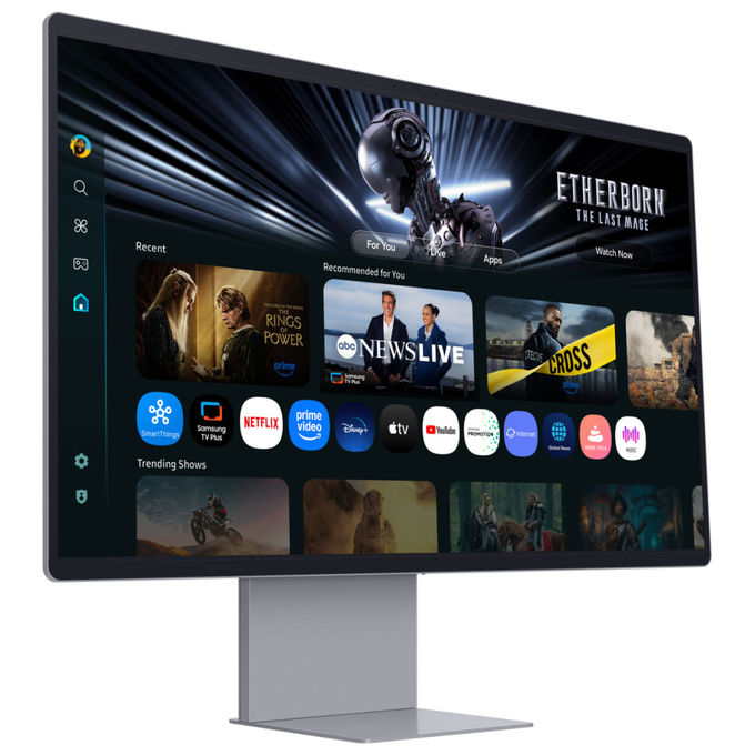 Samsung LS32FM900SUXEN Smart Monitor M9 32'' 4K QD-OLED 165Hz HDR True Black 400 AMD FreeSync Premium Pro colore Argento