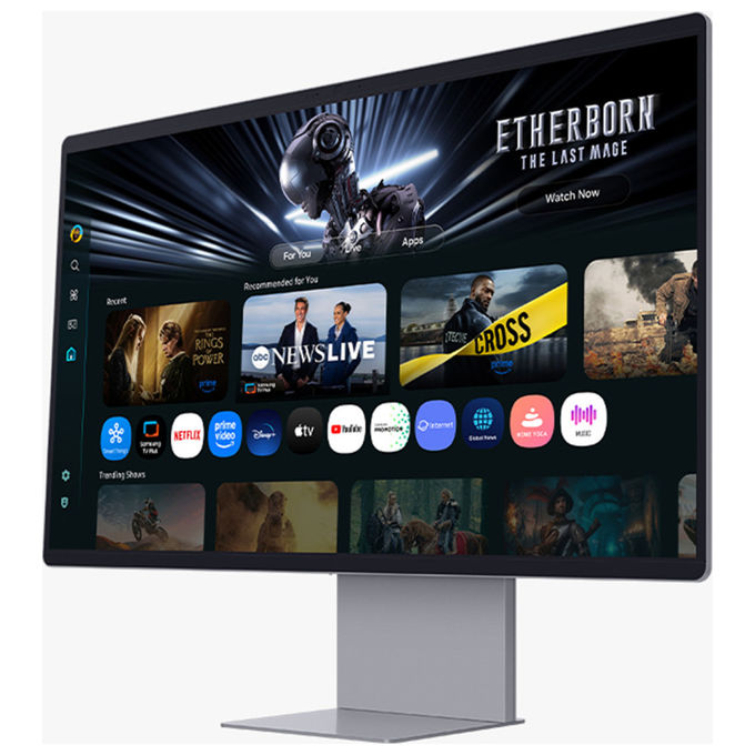Samsung LS32FM900SUXEN Smart Monitor M9 32'' 4K QD-OLED 165Hz HDR True Black 400 AMD FreeSync Premium Pro colore Argento