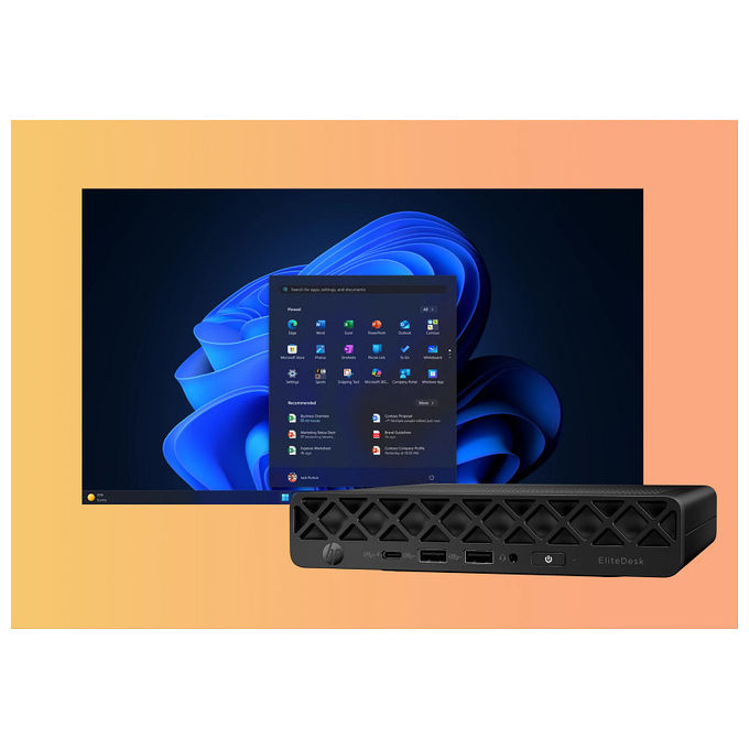 HP 998R0ET EliteDesk 8 Mini G1i Mini PC Intel Core Ultra 9 285T 32 GB DDR5 1 TB SSD NVMe Windows 11 Pro colore Nero