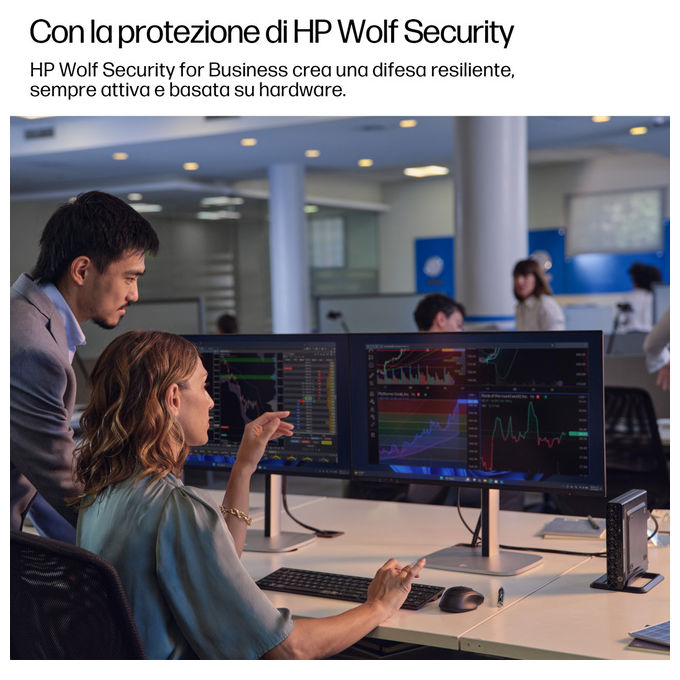 HP 998R0ET EliteDesk 8 Mini G1i Mini PC Intel Core Ultra 9 285T 32 GB DDR5 1 TB SSD NVMe Windows 11 Pro colore Nero