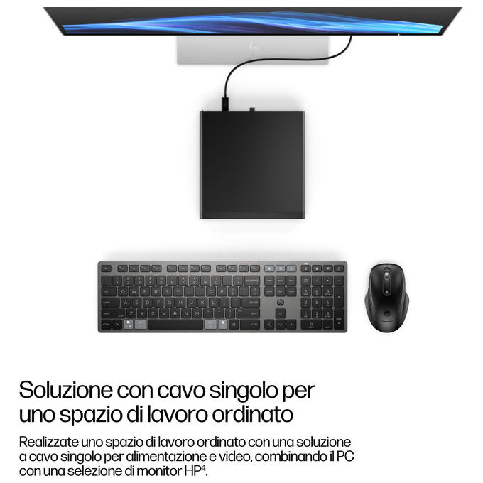 HP 998R0ET EliteDesk 8 Mini G1i Mini PC Intel Core Ultra 9 285T 32 GB DDR5 1 TB SSD NVMe Windows 11 Pro colore Nero