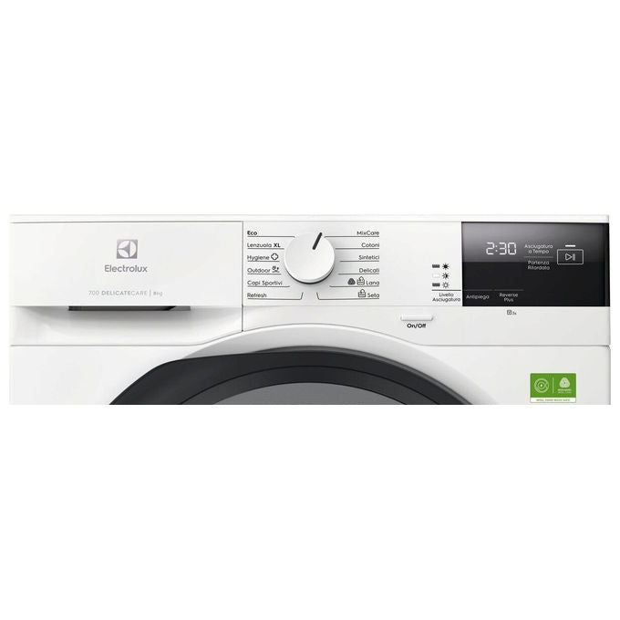 Electrolux EW7H28B 700 DelicateCare Asciugatrice Pompa di Calore 8 Kg Classe B Inverter 63 dB (85x59,6x63,6 cm) colore Bianco