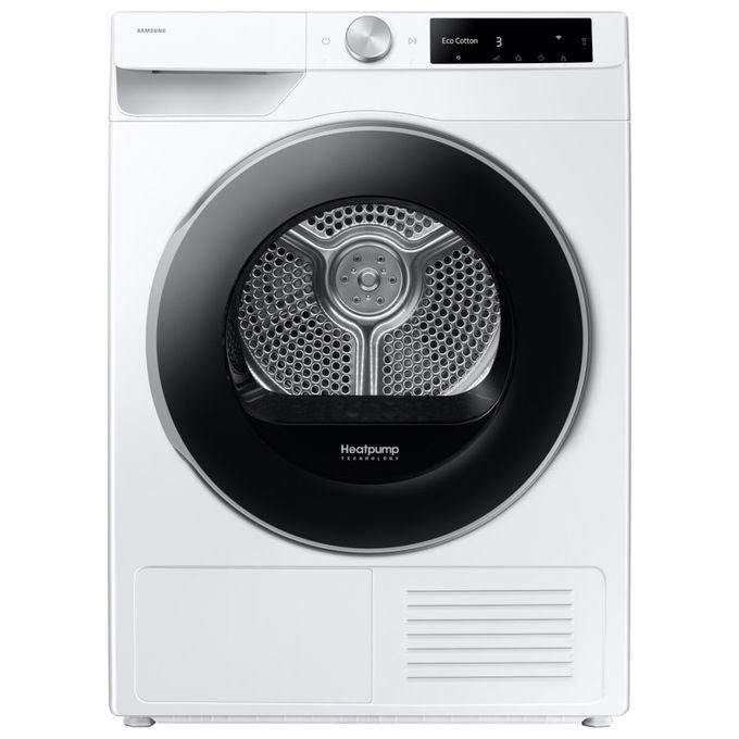 Samsung DV90DG6845LE Series 6 Asciugatrice Pompa di Calore 9 Kg Classe A WiFi OptimalDry AI Dry+ (85x60x60 cm) colore Bianco