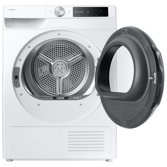 Samsung DV90DG6845LE Series 6 Asciugatrice Pompa di Calore 9 Kg Classe A WiFi OptimalDry AI Dry+ (85x60x60 cm) colore Bianco