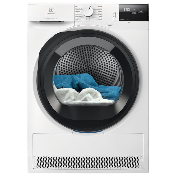 Electrolux EW6H28G Serie 600 GentleCare Asciugatrice Pompa di Calore 8 Kg Classe C Motore Inverter (85x60x64 cm) colore Bianco