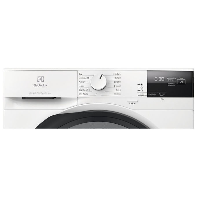 Electrolux EW6H28G Serie 600 GentleCare Asciugatrice Pompa di Calore 8 Kg Classe C Motore Inverter (85x60x64 cm) colore Bianco