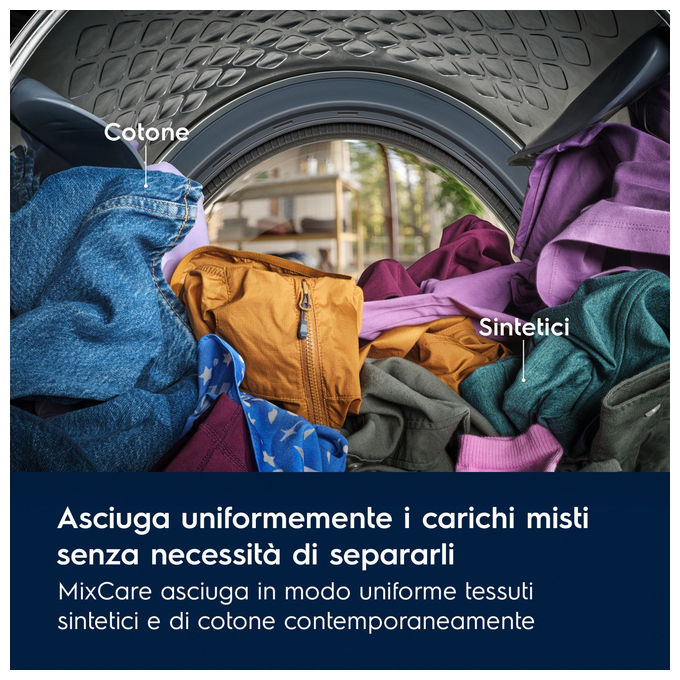Electrolux EW6H28G Serie 600 GentleCare Asciugatrice Pompa di Calore 8 Kg Classe C Motore Inverter (85x60x64 cm) colore Bianco