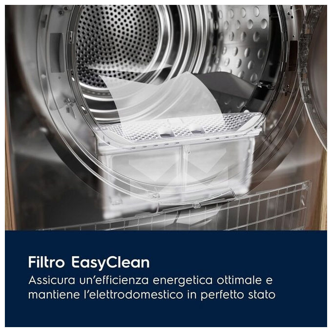 Electrolux EW6H28G Serie 600 GentleCare Asciugatrice Pompa di Calore 8 Kg Classe C Motore Inverter (85x60x64 cm) colore Bianco