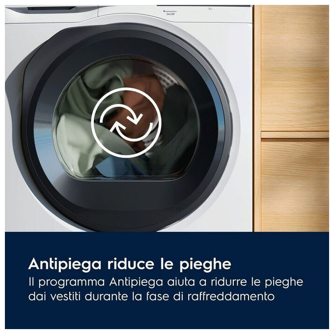 Electrolux EW6H28G Serie 600 GentleCare Asciugatrice Pompa di Calore 8 Kg Classe C Motore Inverter (85x60x64 cm) colore Bianco