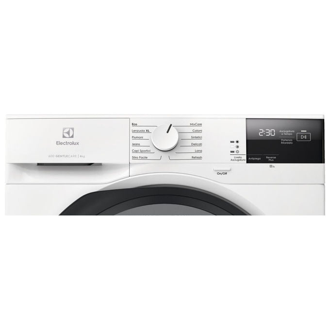 Electrolux EW6H28G Serie 600 GentleCare Asciugatrice Pompa di Calore 8 Kg Classe C Motore Inverter (85x60x64 cm) colore Bianco