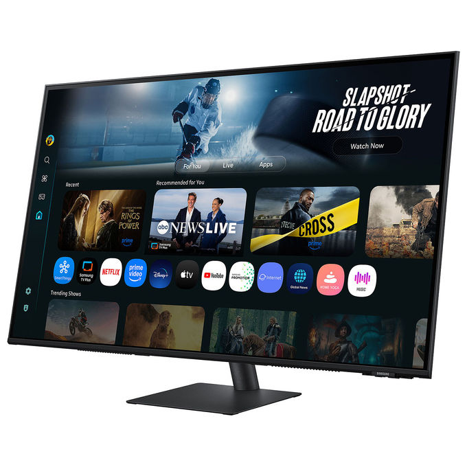 Samsung S43FM702UU M7 Monitor Smart 43'' UHD 4K VA Smart Hub Gaming Hub Speaker Wi-Fi USB-C HDMI colore Nero