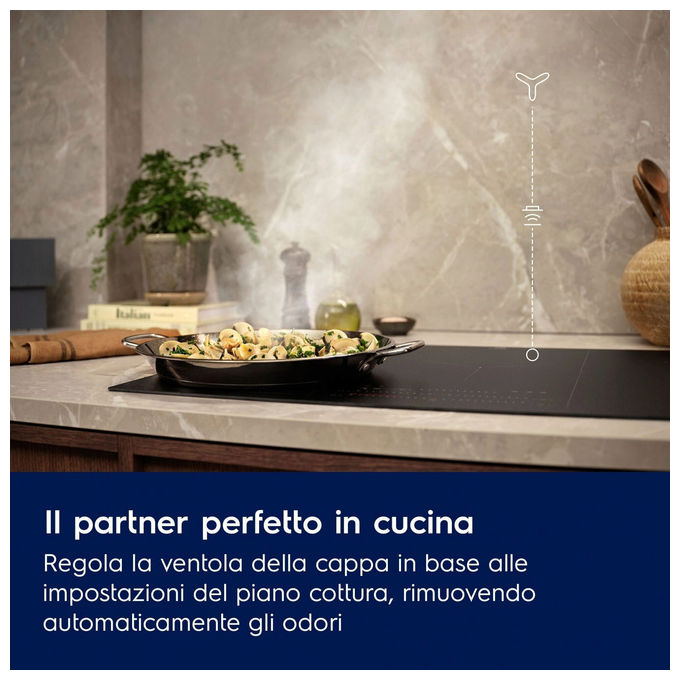 Electrolux LFT826X Serie 700 Breeze Cappa a Camino 60 cm 730 m³-h Classe A 74 dB Touch colore Acciaio Inox