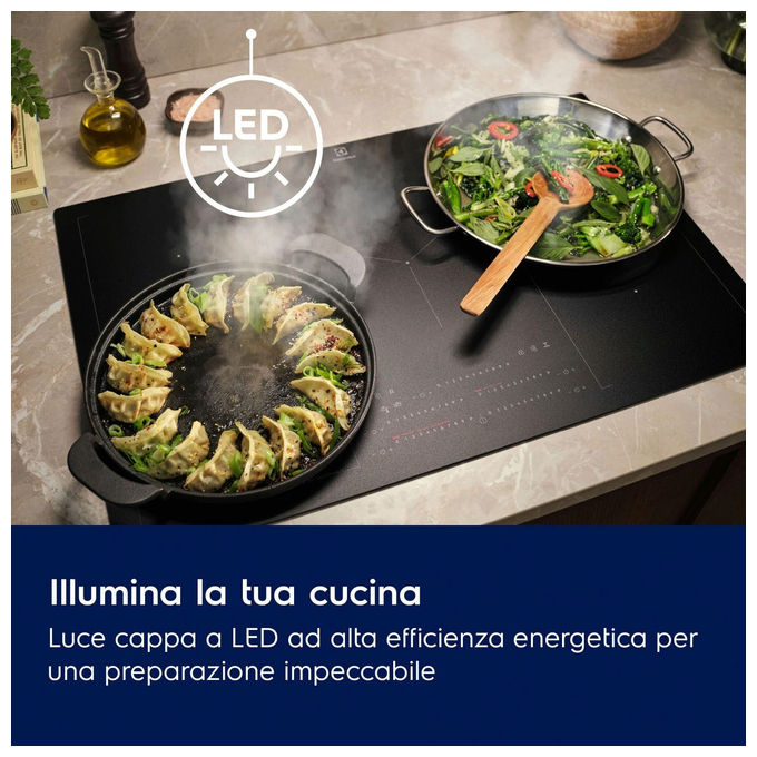 Electrolux LFT826X Serie 700 Breeze Cappa a Camino 60 cm 730 m³-h Classe A 74 dB Touch colore Acciaio Inox