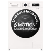 LG W4NX1085NWB Serie X1 Lavasciuga Frontale 8-5 Kg 1400 rpm Classe A-E Wi-Fi Allergy Care (85x60x55 cm) colore Bianco