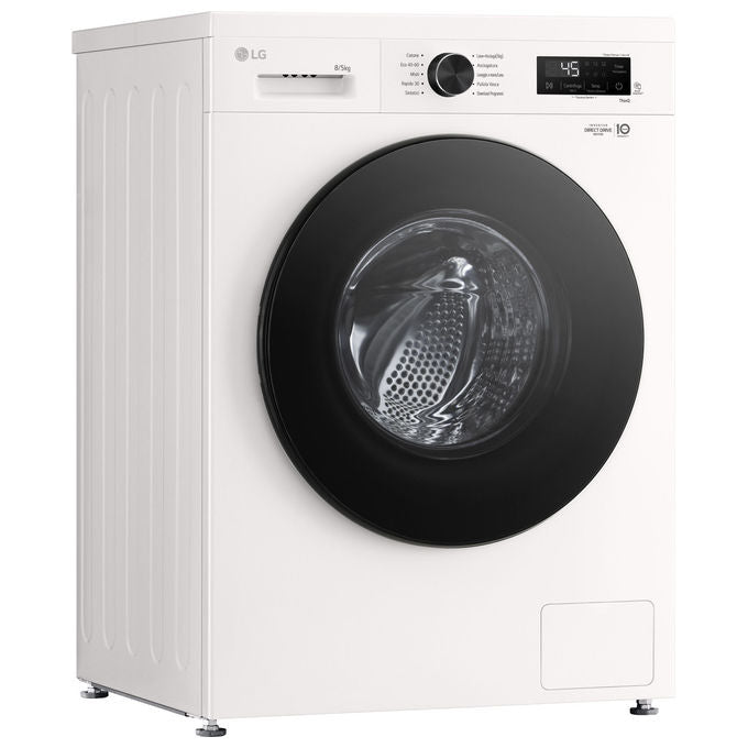 LG W4NX1085NWB Serie X1 Lavasciuga Frontale 8-5 Kg 1400 rpm Classe A-E Wi-Fi Allergy Care (85x60x55 cm) colore Bianco