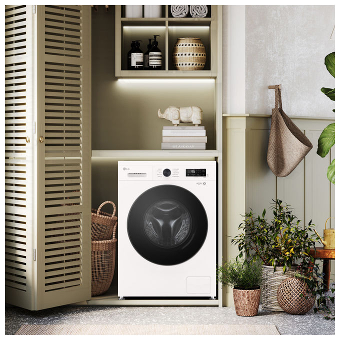 LG W4NX1085NWB Serie X1 Lavasciuga Frontale 8-5 Kg 1400 rpm Classe A-E Wi-Fi Allergy Care (85x60x55 cm) colore Bianco