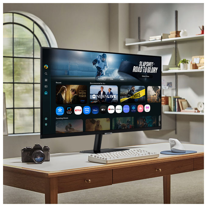 Samsung LS32FM700UUXEN M7 M70F Smart Monitor 32'' 4K UHD VA 60 Hz HDR10 Wi-Fi Bluetooth 5.2 colore Nero